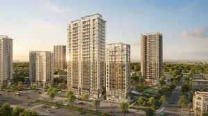 Phối cảnh các tòa căn hộ The Primavera tại khu đô thị Hanoi Garden City, Long Biên