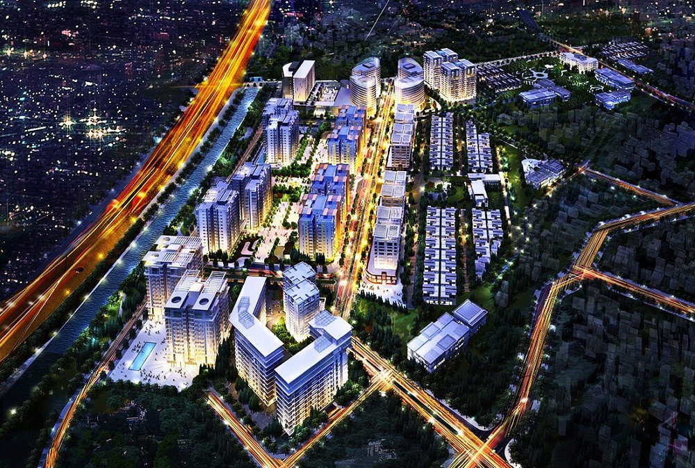 Phối cảnh tổng thể Khu đô thị Hanoi Garden City tại đường Cổ Linh, phường Long Biên